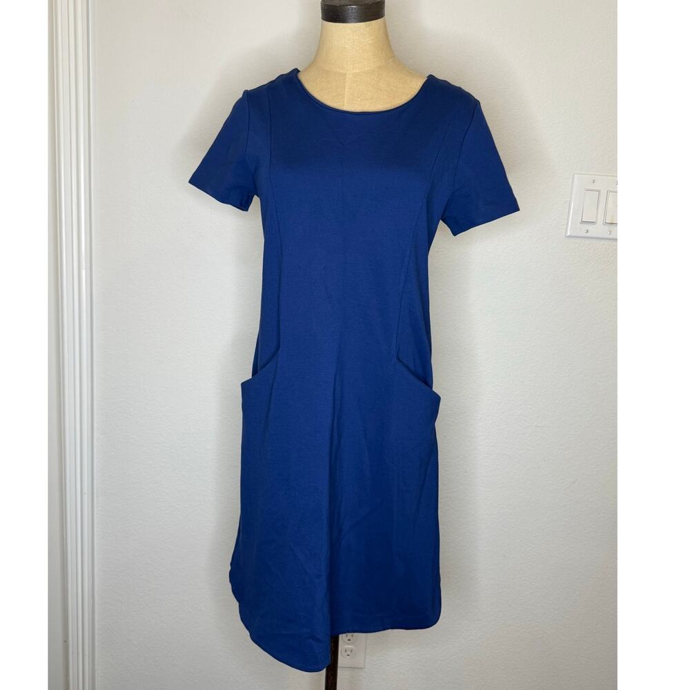 Banana Republic Shift Dress with Pockets Blue Women size 6